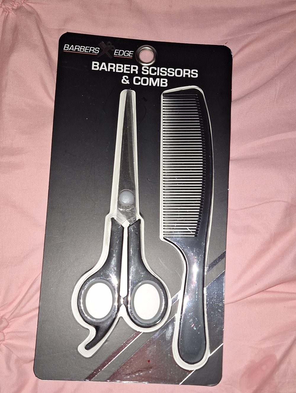 Black Scissors & Comb Grooming Set